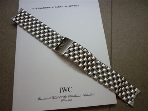 iwc steel bracelet price|genuine iwc strap.